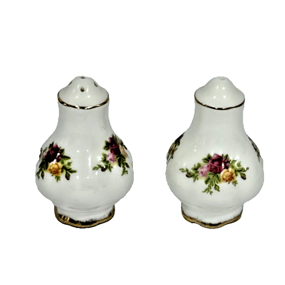 Royal Albert Old Country Roses Salt and Pepper Set